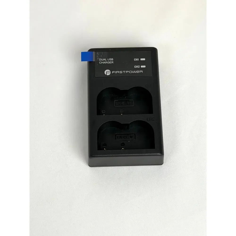 Nikon EN-EL3a Battery & FirstPower EN-EL3E Charger Kit USB Dual 2 Batteries